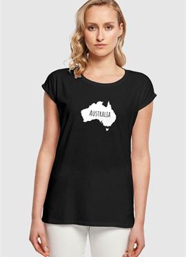 AUSTRALIA X EXTENDED SHOULDER TEE - футболка print