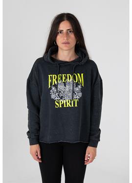 BOXY FREEDOM SPIRIT - пуловер с капюшоном