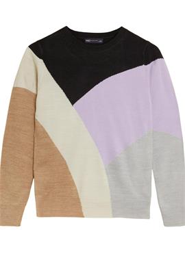 SUPERSOFT COLOUR BLOCK CREW NECK - кофта