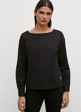 Блузка с LABEL-PATCH - футболка с длинным рукавом