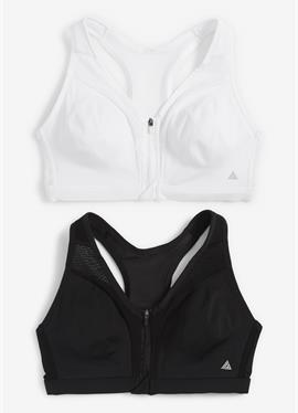 SPORTS HIGH IMPACT FRONT BRAS 2 PACK - бюстье