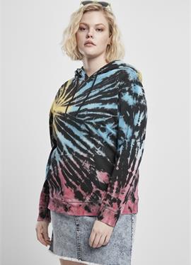 LADIES TIE DYE HOODY - пуловер с капюшоном