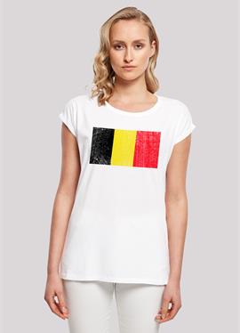 BELGIEN FLAGGE - футболка print
