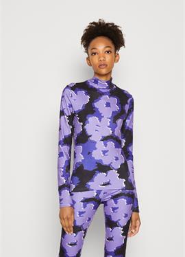 GRAPHIC FLOWER PEACHED TURTLENECK - футболка с длинным рукавом