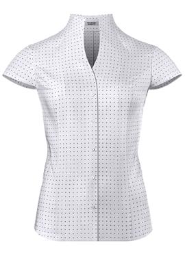 Легкий приталенный KELCHKRAGEN KURZARM - блузка рубашечного покроя