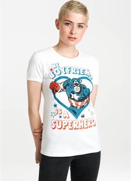 Футболка MARVEL - MY BOYFRIEND IS A SUPERHERO - футболка print