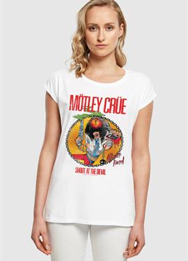 MOTLEY CRUE - ALLISTER FIEND SATD EXTENDED SHOULDER TEE - футболка print