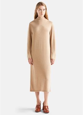 LONG SLEEVE FUNNEL NECK - вязаное платье