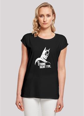 EXTENDED SHOULDER BATMAN THE STRONG SILENT TYPE - футболка print