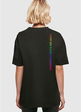 HOPE RAINBOW OVERSIZED BOYFRIEND TEE - футболка print
