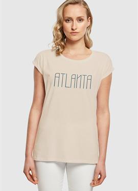 ATLANTA EXTENDED SHOULDER TEE - футболка print
