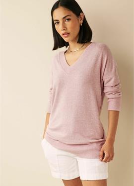 COSY LIGHTWEIGHT SOFT TOUCH LONGLINE V-NECK PETITE - кофта