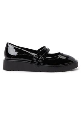 FOREVER COMFORTÂ® MARY JANE LOW WEDGE SHOES - Riemchenballerina
