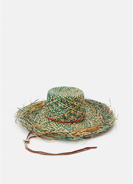 MEDIA MARIPOSA EXTRA FRAYED BRIM HIPPIE - шляпа