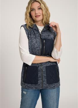 QUILTED POCKETS ZIP FRONT - жилет