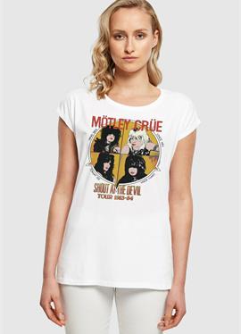 MOTLEY CRUE - SATD VINTAGE EXTENDED SHOULDER TEE - футболка print