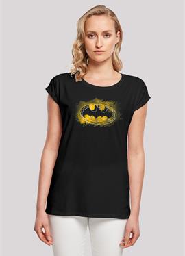 EXTENDED SHOULDER DC COMICS BATMAN SPRAY LOGO - футболка print