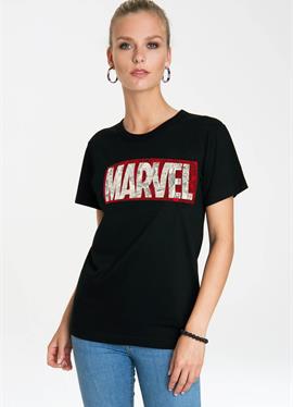 MARVEL COMIC BLOCK LOGO - футболка print