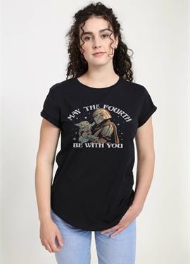STAR WARS: MANDALORIAN FOURTH BE WITH YOU - футболка print