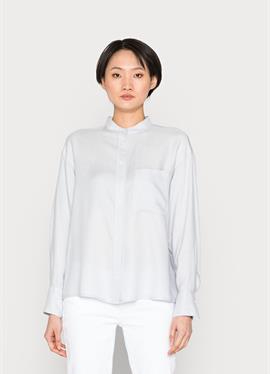BLOUSE LONG SLEEVE STAND UP COLLAR BUTTON PLACKET - блузка