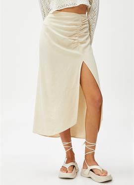 BLENDED MIDI DRAPED SLITTED - A-Linien-Rock