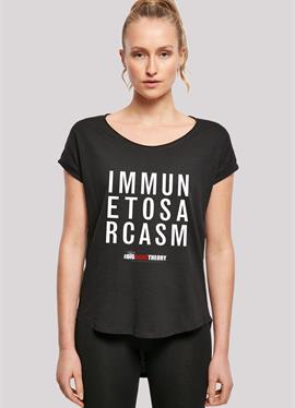 LONG CUT блузка 'BIG BANG THEORY IMMUNE TO SARCASM' - футболка print