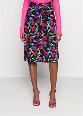 MIDI SKIRT WITH SHELL FABRIC - A-Linien-Rock