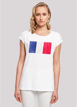 FRANKREICH FLAGGE DISTRESSED - футболка print