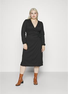 ONCMERLE WRAP MIDI DRESS - платье