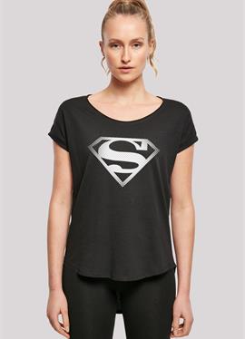 LONG CUT DC COMICS SUPERMAN SPOT LOGO - футболка print