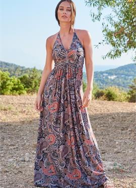 HALTER CAPPADOCIA - макси-платье