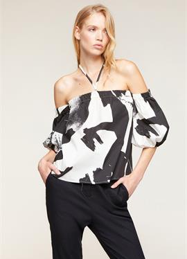 OFF-SHOULDER N ABSTRACT PATTERNED - блузка