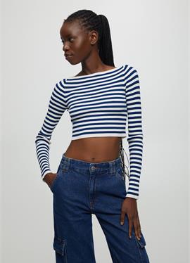 STRIPED BOAT NECK - кофта