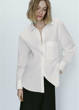 POPLIN WITH POCKET - блузка рубашечного покроя