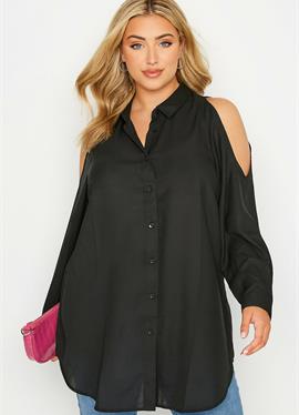 COLD SHOULDER - блузка рубашечного покроя