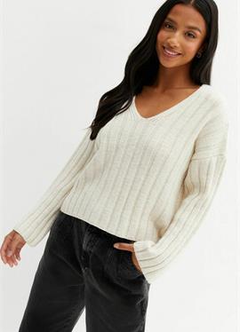 PETITE V NECK LONG SLEEVE - JUMPER - кофта