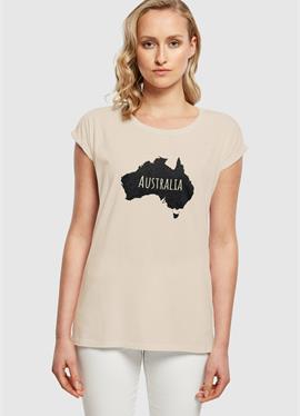AUSTRALIA EXTENDED SHOULDER - футболка print