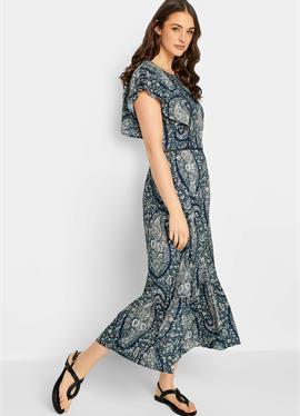 PAISLEY PRINT FRILL SLEEVE - платье