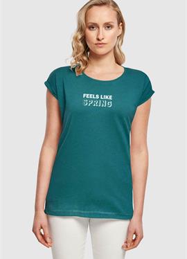 SPRING FEELS LIKE EXTENDED SHOULDER - футболка print