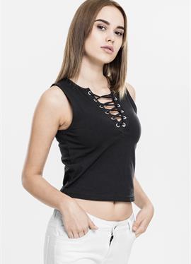 LADIES LACE UP CROPPED топ - топ