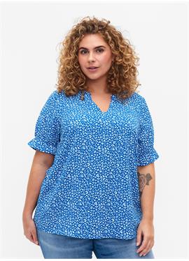 SHORT-SLEEVED WITH PRINT - блузка