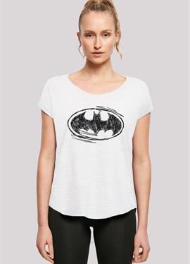 LONG CUT DC COMICS BATMAN SKETCH LOGO - футболка print