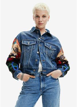 ETHNIC DENIM TRUCKER - джинсовая куртка