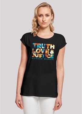 EXTENDED SHOULDER DC COMICS DIANA TRUTH - футболка print