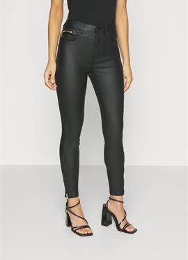 ONLROYAL COATED ANKLE ZIP PANT - брюки