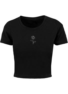 FRAUEN ROSE CROPPED TEE - футболка print