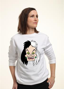 101 DALMATIANS CRUELLA BIG FACE - толстовка