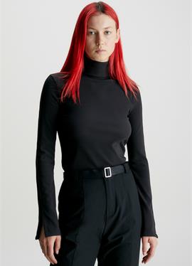 SPLIT SLEEVE ROLL NECK - кофта