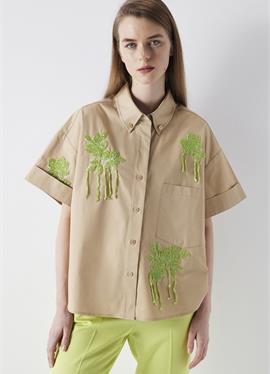 SEQUIN FLOWER EMBROIDERED - блузка рубашечного покроя