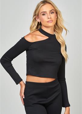 LONG SLEEVE CUT OUT - топ